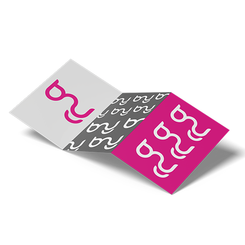 Gefalteter Flyer