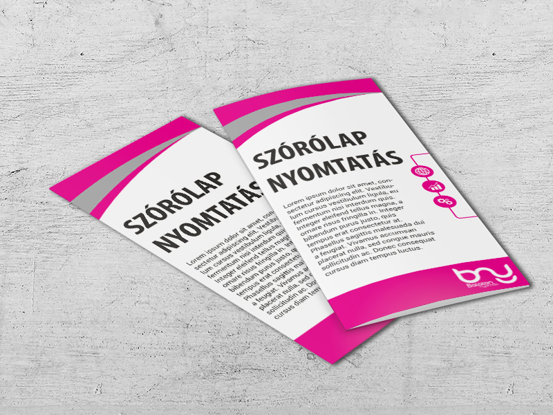Gefalteter Flyer